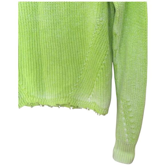 Cotton By Autumn Cashmere Scalloped Sweater Women's Size S - Picture 3 of 9
